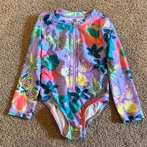 Tea Collection Long Sleeve One-Piece Swimsuit 4T